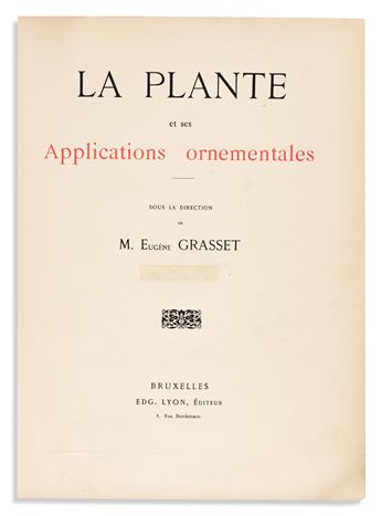 GRASSET, EUGÈNE. La Plante et Ses Applications Ornementales. Series 1 and 2.